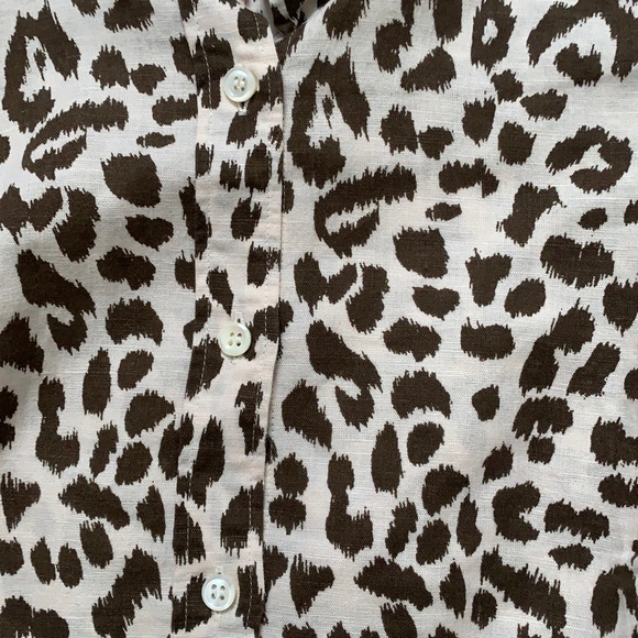 J.CREW Perfect Fit Button Up in Leopard Print - Picture 5 of 8